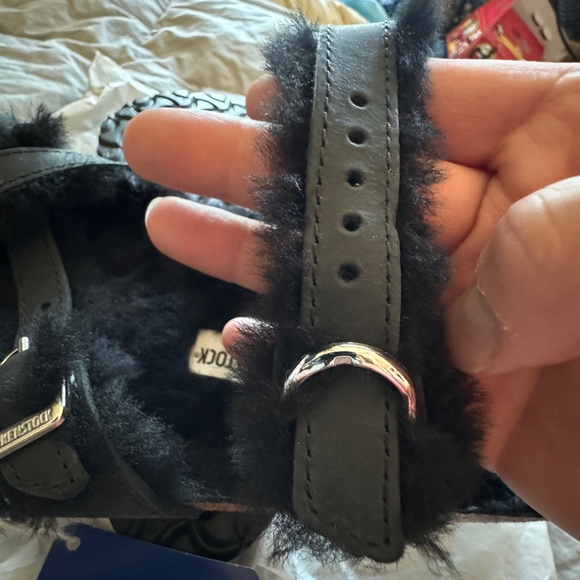 BIRKENSTOCK Black Mayari Shearling Natural Leather Oiled - Picture 5 of 7